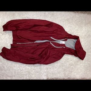 ZINE (Zumiez) burgundy windbreaker w/ drawstrings